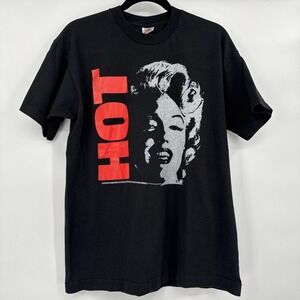 Vintage 90s Marilyn Monroe Shirt Portrait Quote Original Art Large‎